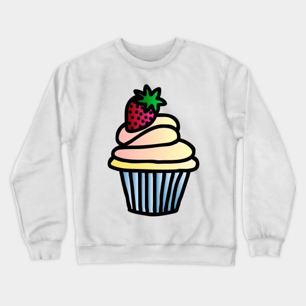 Fluffy Cupcake Crewneck Sweatshirt by GemmasGems